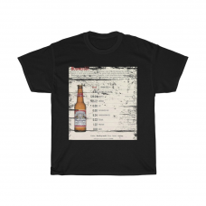 Bud Nutrition Facts Beer Fan Gift Distressed Look T Shirt