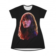 Joyce Byers Stranger Things Tv Show Cool Fan Gift Posterized T Shirt Dress