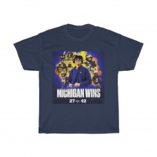 Michigan Football Fan Wins to Ohio Cool Gift Distressed Look T Shirt
