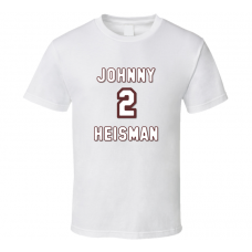 Johnny Heisman Manziel Football Shadowed T Shirt