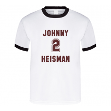 Johnny Heisman Manziel Football Ringer Rough Font T Shirt