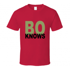 Bo Knows Original Replica Red T-Shirt