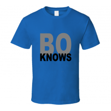 Bo Knows Original Replica Blue T-Shirt