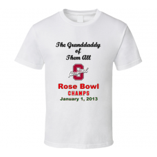 Stanford Cardinal Rose Bowl Granddaddy Champs White T Shirt