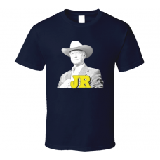 JR Ewing Larry Hagman Dallas Navy T Shirt
