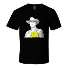 JR Ewing Larry Hagman Dallas Black T Shirt