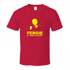 Alex Ferguson Fergie Manchester Retirement Red T Shirt