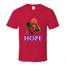 Andrew Wiggins Kansas Basketball Hope Red T Shirt