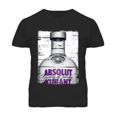 Absolut Kurant Vodka Distressed Image T Shirt