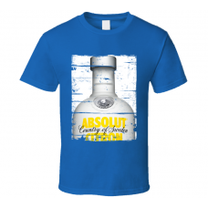 Absolut Citron Vodka Distressed Image T Shirt