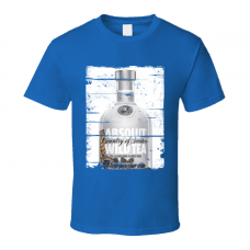 Absolut Wild Tea Vodka Distressed Image T Shirt