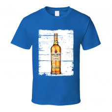 Bacardi Gold Rum Distressed Image T Shirt