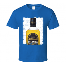 Black Bush(Bushmills) Irish Whiskey Distressed Image T Shirt