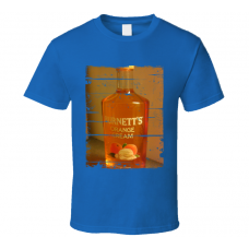 Burnetts Orange Distressed Image T Shirt