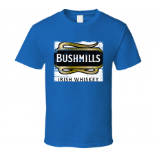 Bushmills Irish Whiskey Distressed Image T Shirt