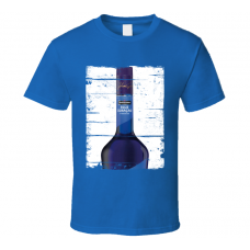 Dekuyper Blue Curacao Distressed Image T Shirt