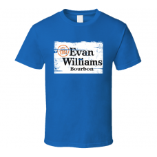 Evan Williams Bourbon Distressed Image T Shirt