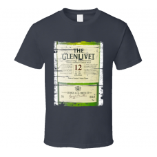 Glenlivet 12 Yr Scotch Distressed Image T Shirt