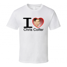 I Heart Love Chris Colfer T Shirt