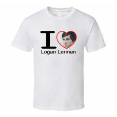 I Heart Love Logan Lerman T Shirt