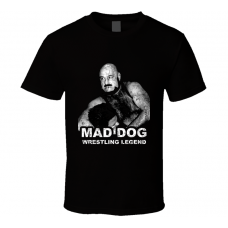 Mad Dog Maurice Vachon Wrestling Legend Memorial Distressed T Shirt