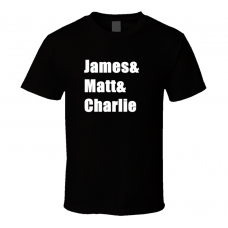 James Matt Charlie Busted and T Shirt