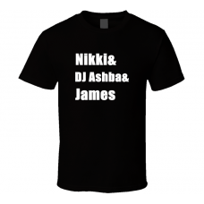 Nikki DJ Ashba James SIXX AM and T Shirt