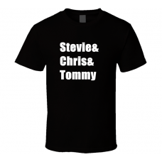 Stevie Chris Tommy SRV and Double Trouble and T Shirt