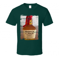 Makers Mark Bourbon Grunge Look T Shirt