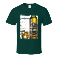 Michael Collins Irish Whiskey Grunge Look T Shirt