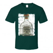 Patron Silver Tequila Grunge Look T Shirt