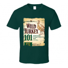 Wild Turkey 101 Bourbon Grunge Look T Shirt