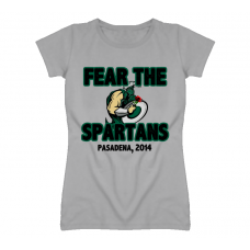 Fear The Spartans Rose Bowl Michigan Football Sport Grey T Shirt