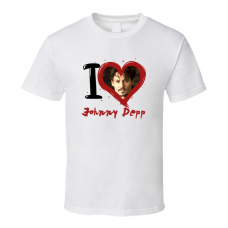 Johnny Depp I Heart Fan T Shirt