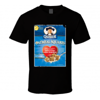 Oatmeal Square Worn Look Breakfast Cereal T Shirt