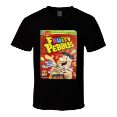 Fruity Pebbles Worn Look Breakfast Cereal T Shirt