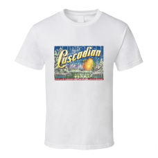 Cascadian Pears Crate Label Retro Vintage Style T Shirt