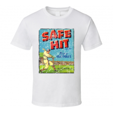 Safe Hit Vegetable Crate Label Retro Vintage Style T Shirt