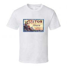 Triton Washington Evaporated Pear Label Retro Vintage Style T Shirt