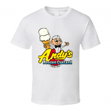 Andys Frozen Custard Fast Food Restaurant Distressed Look T Shirt