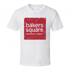 Bakers Square Fast Food Restaurant Distressed Look T Shirt