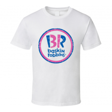 Baskin-Robbins Fast Food Restaurant Distressed Look T Shirt