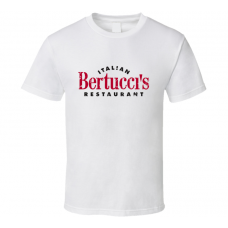 Bertuccis Fast Food Restaurant Distressed Look T Shirt