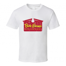 Bob Evans  Fast Food Restaurant Distressed Look T Shirt