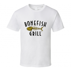 Bonefish Grill Fast Food Restaurant Distressed Look T Shirt