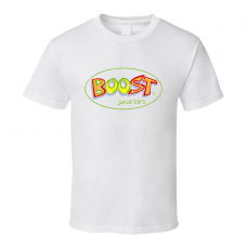 Boost Juice Fast Food Restaurant Distressed Look T Shirt