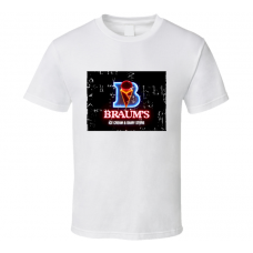 Braums Fast Food Restaurant Distressed Look T Shirt