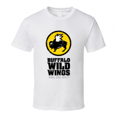 Buffalo Wild Wings Fast Food Restaurant Distressed Look T Shirt