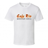 Cafe Rio Fast Food Restaurant Distressed Look T Shirt