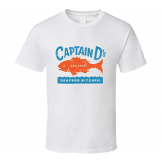Captain Ds Fast Food Restaurant Distressed Look T Shirt
